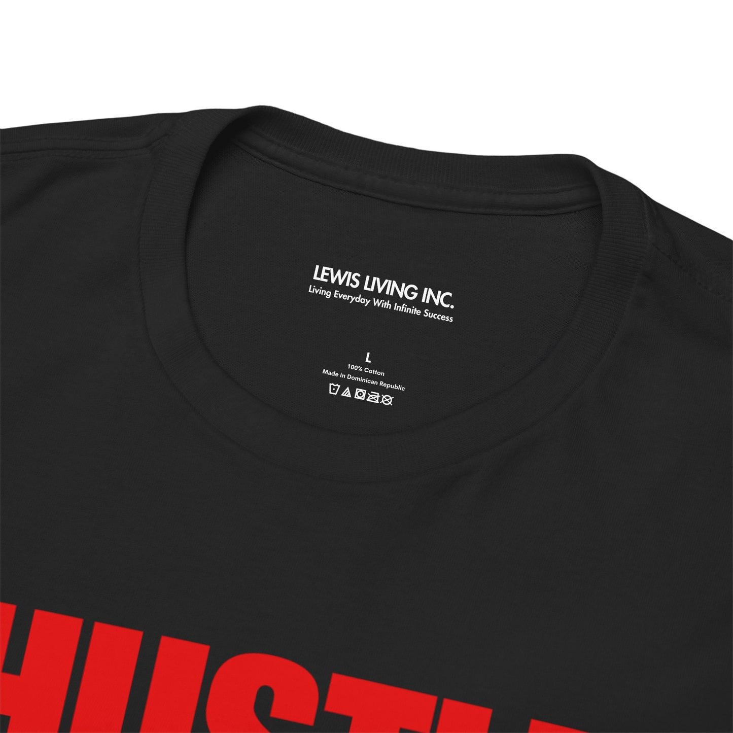 Hustle for Him-Red (White)