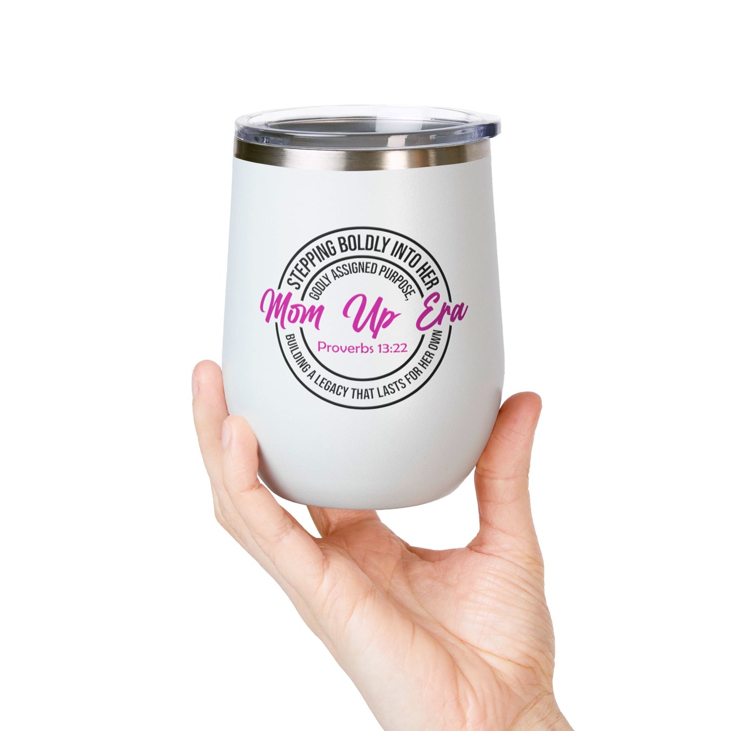 Mom Up Era – 12oz Insulated Wine Chiller Tumbler