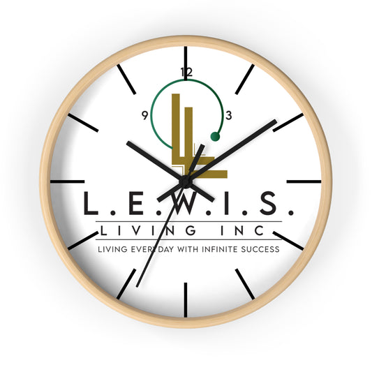 Lewis Living Wall Clock – Living Everyday With Infinite Success