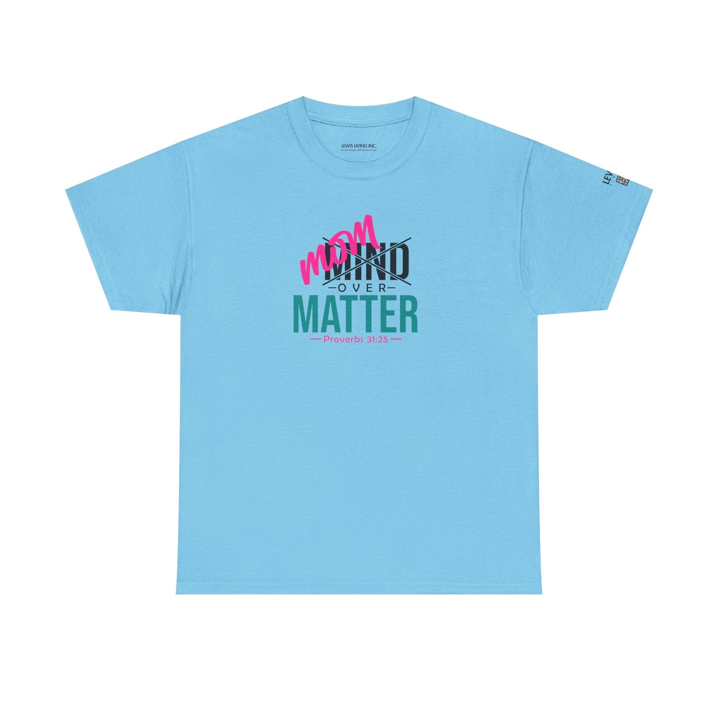 Mom Over Matter-Black Teal