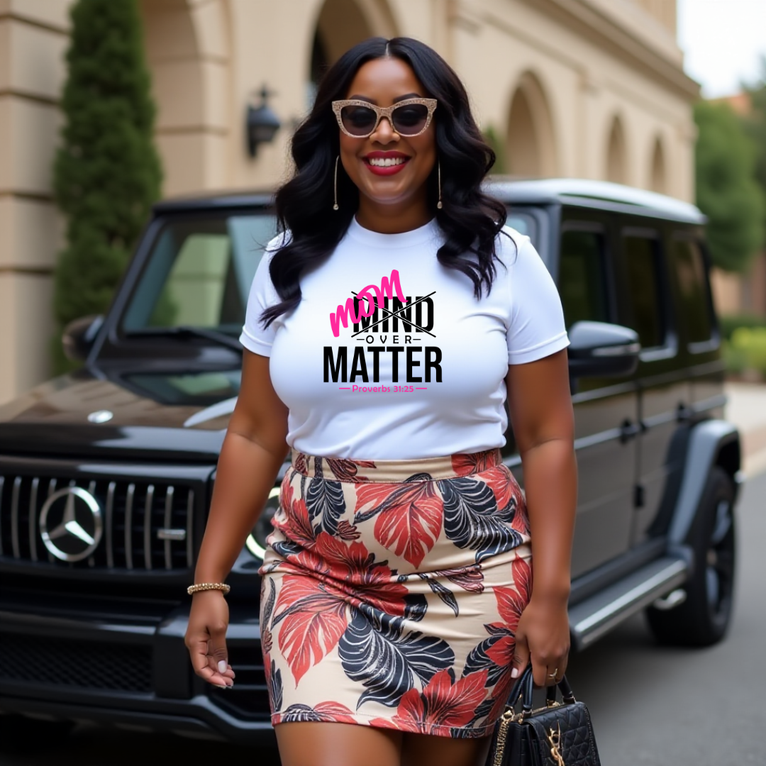 Mom Over Matter-Black