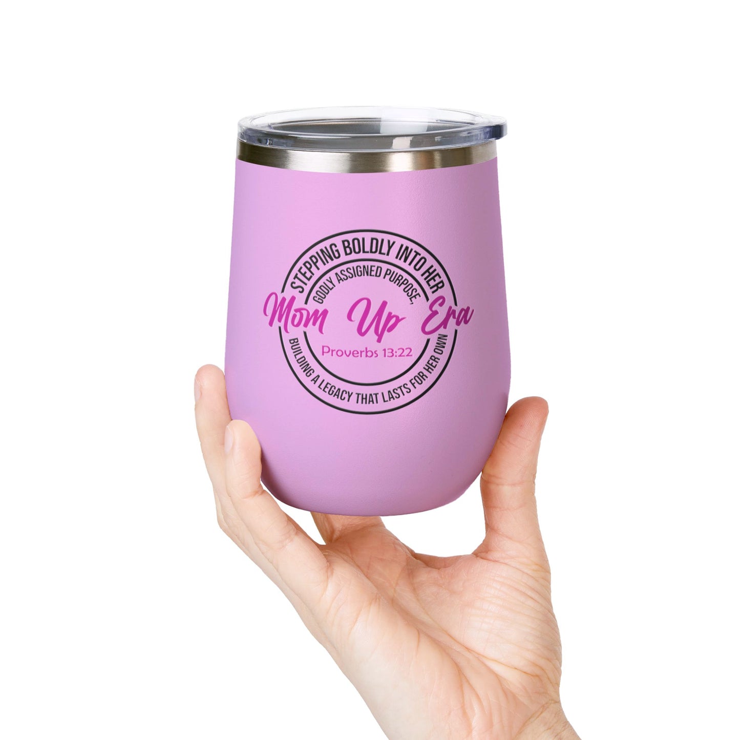 Mom Up Era – 12oz Insulated Wine Chiller Tumbler