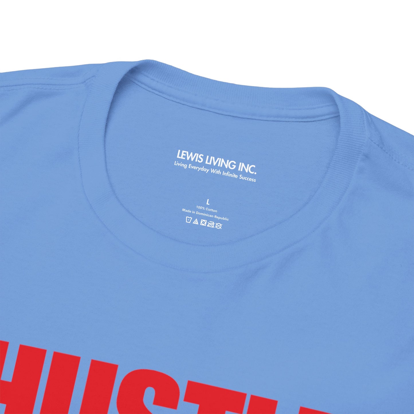 Hustle for Him-Red (White)