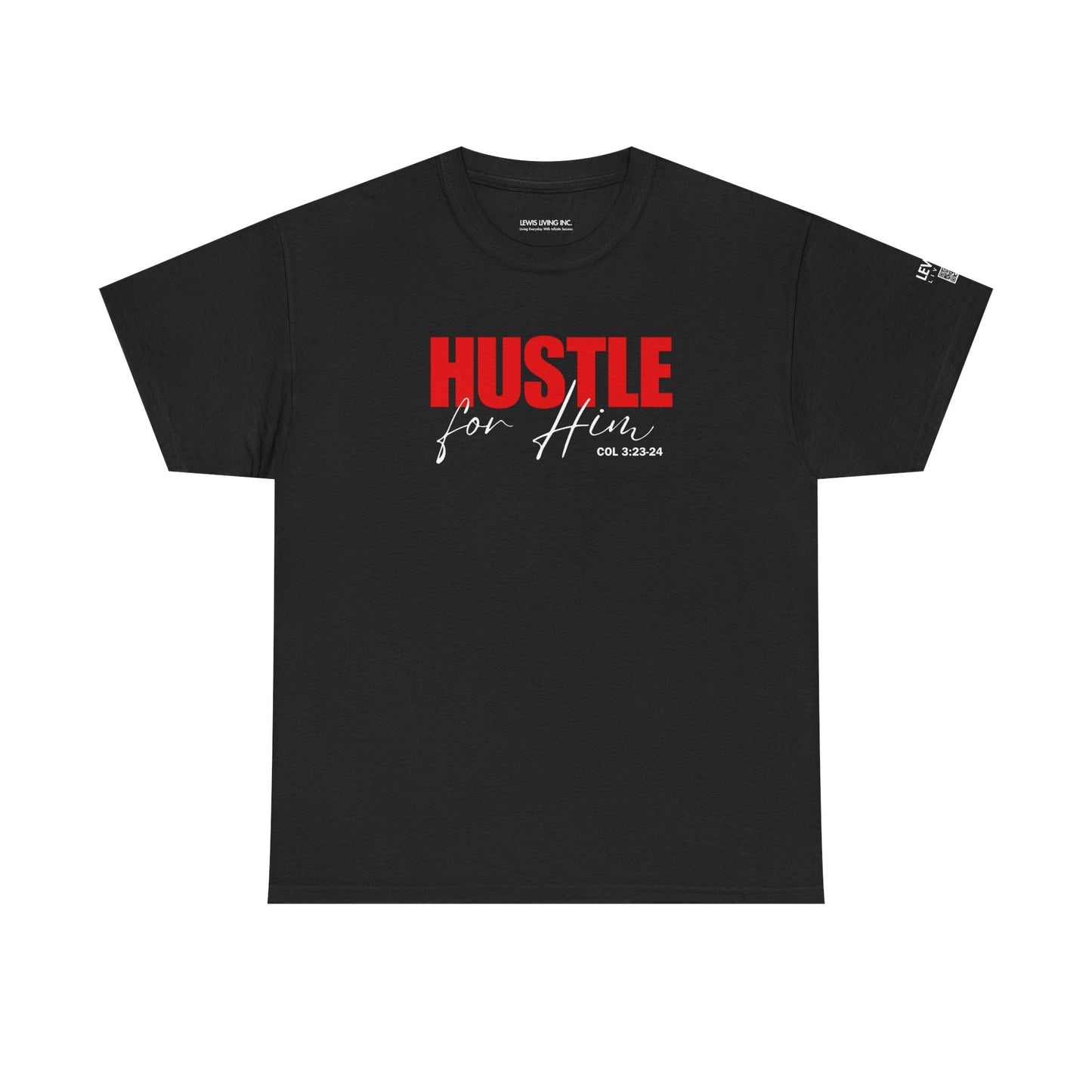 Hustle for Him-Red (White)