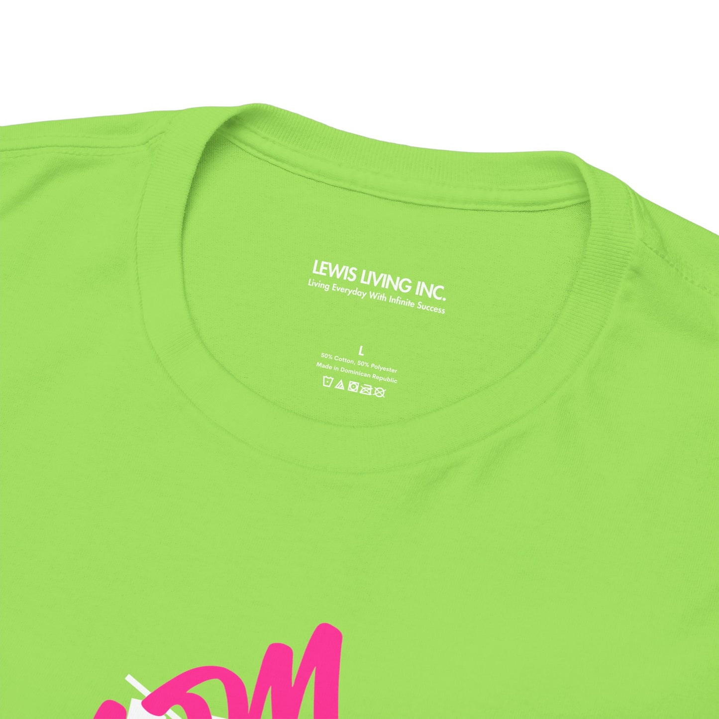 Mom Over Matter-White Teal