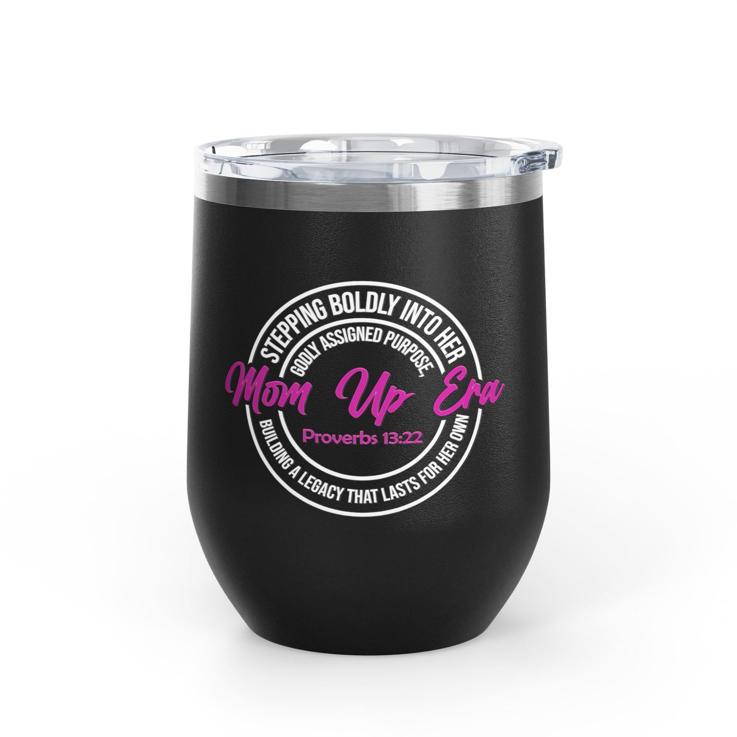 Mom Up Era – 12oz Insulated Wine Chiller Tumbler