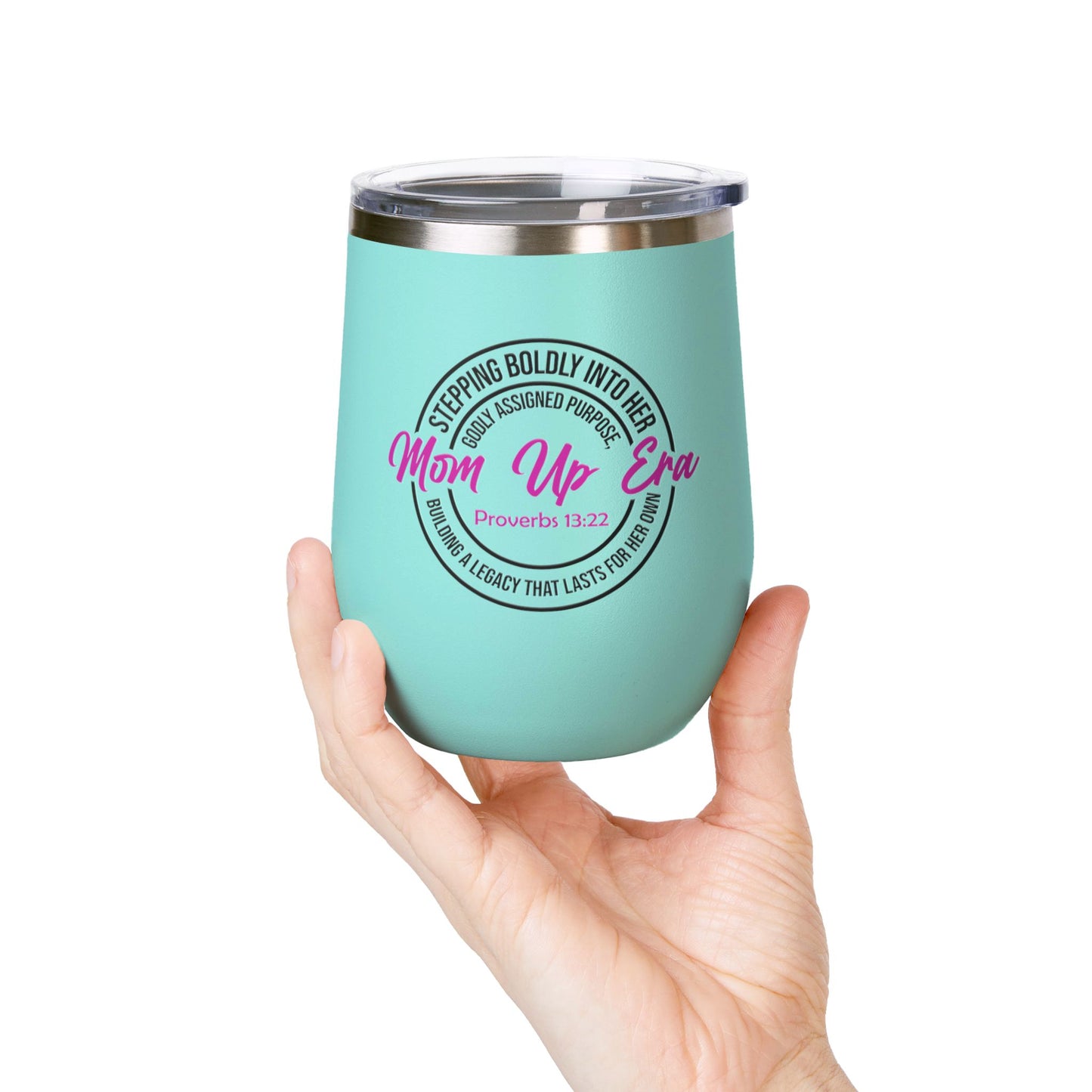 Mom Up Era – 12oz Insulated Wine Chiller Tumbler