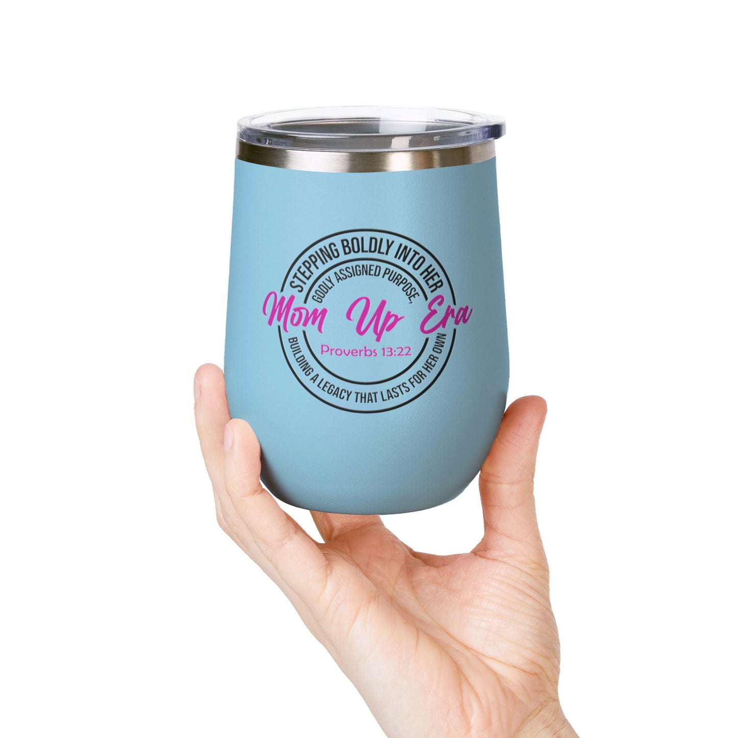 Mom Up Era – 12oz Insulated Wine Chiller Tumbler