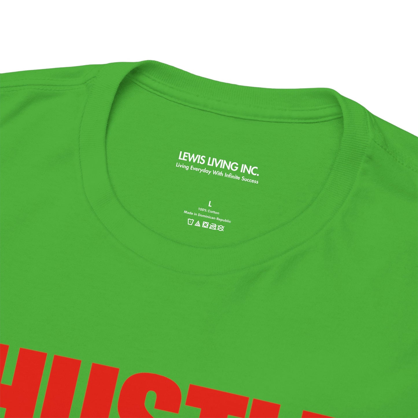 Hustle for Him-Red (White)