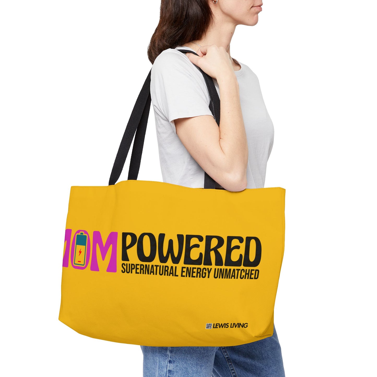 MOMPowered Tote Bag in Yellow