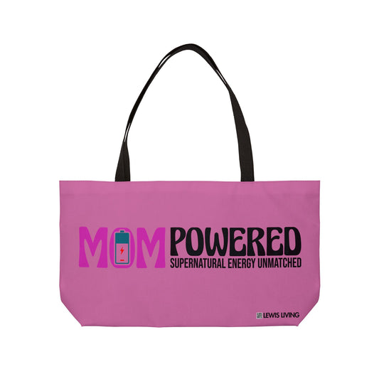MOMPowered Tote Bag in Pink