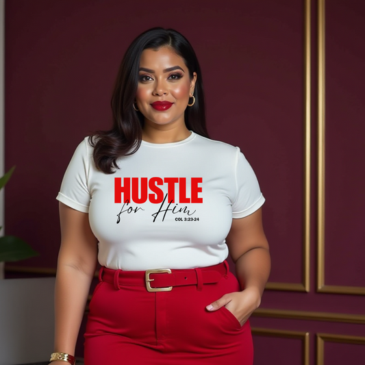 Hustle for Him-Red (Black)