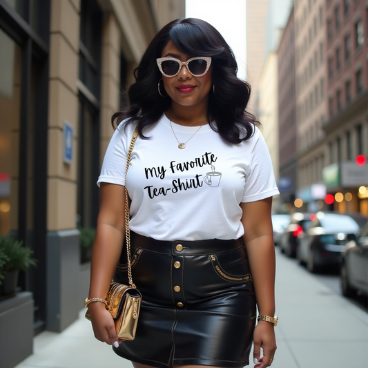 My Favorite Tea Shirt-Black