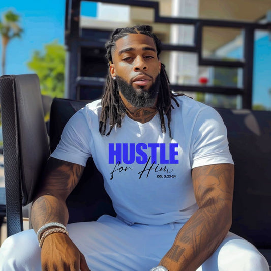 Hustle for Him-Blue Black