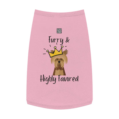 Furry & Highly Favored Dog Tank Top