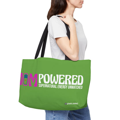 MOMPowered Tote Bag in Green