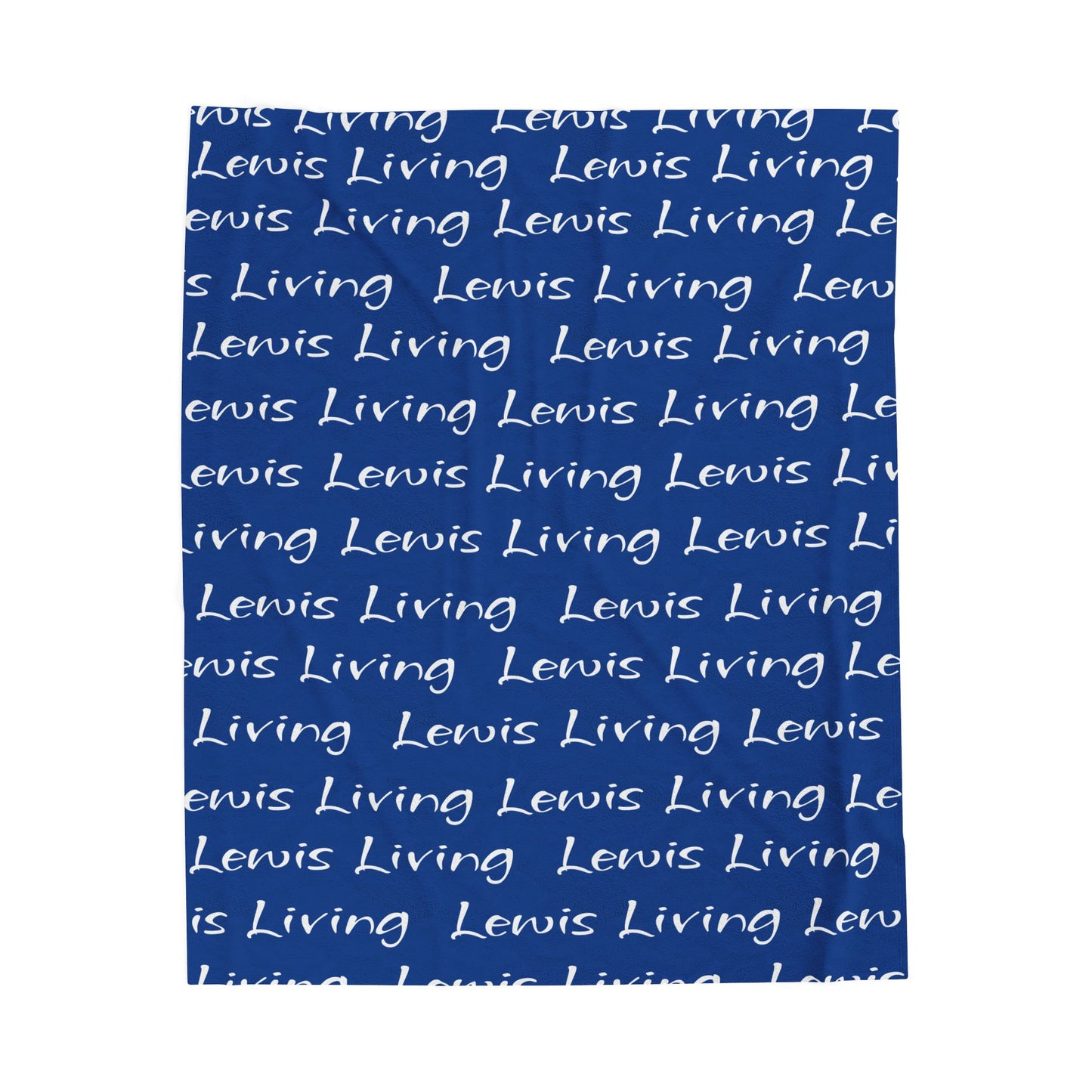 Plush Blanket Cozy Success Lewis Living-Blue