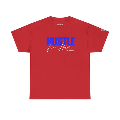 Hustle for Him-Blue White