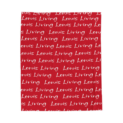 Plush Blanket Cozy Success Lewis Living-Red