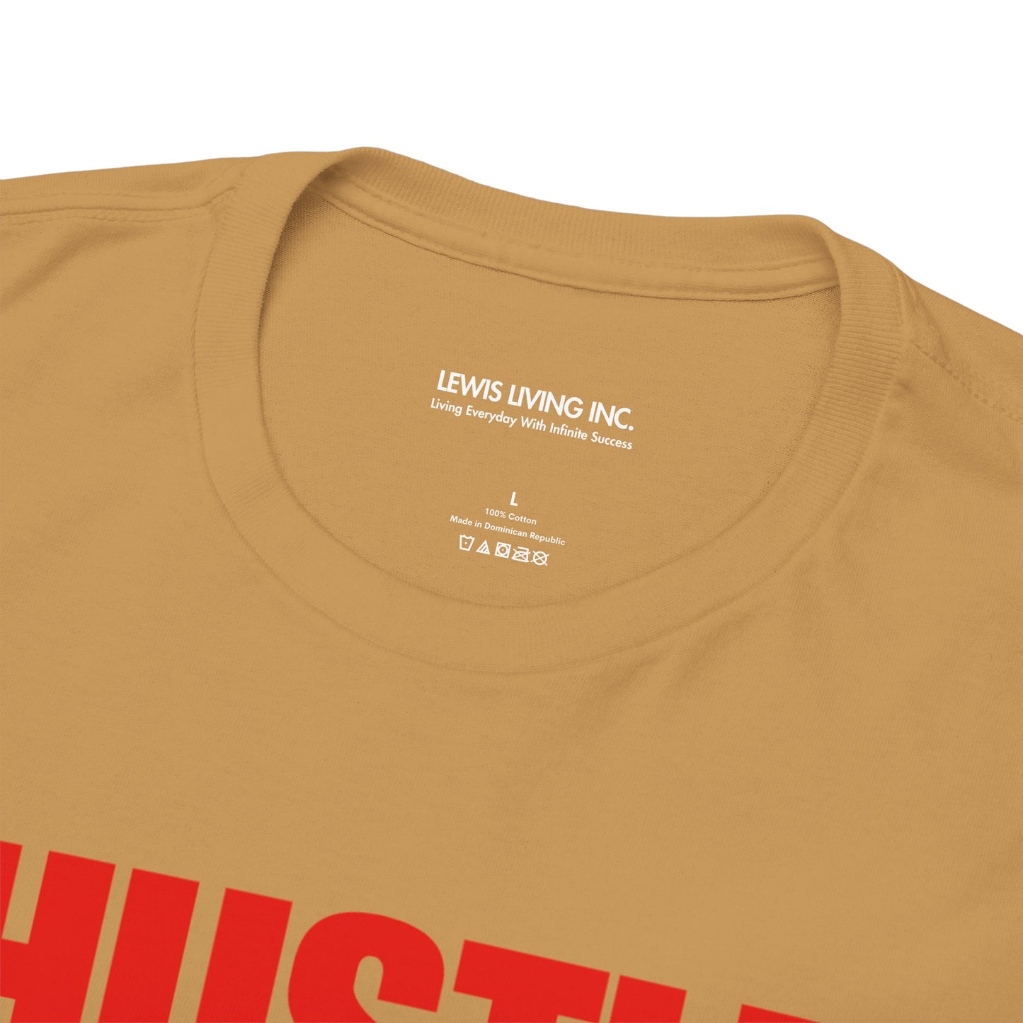 Hustle for Him-Red (White)