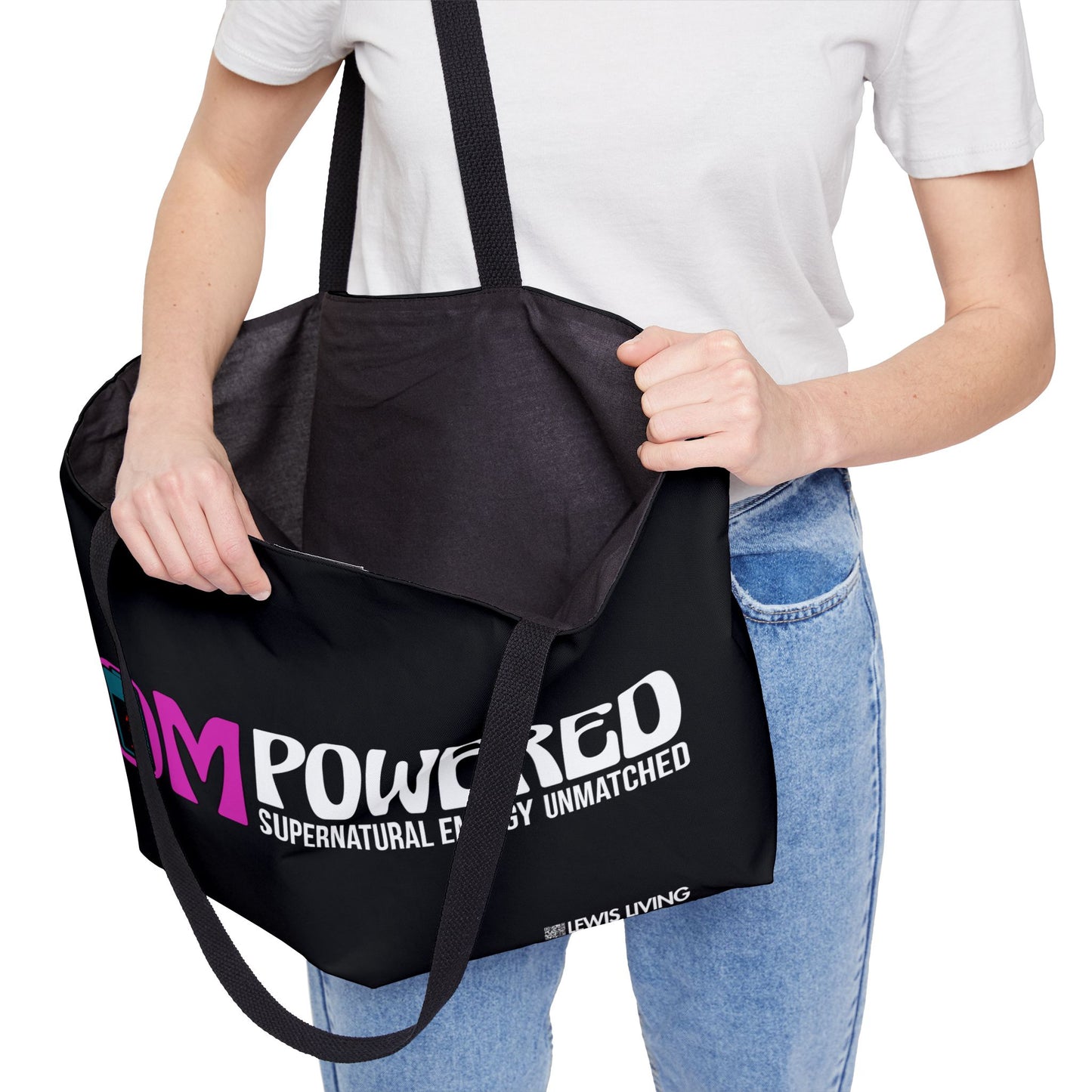 MOMPowered Tote Bag in Black