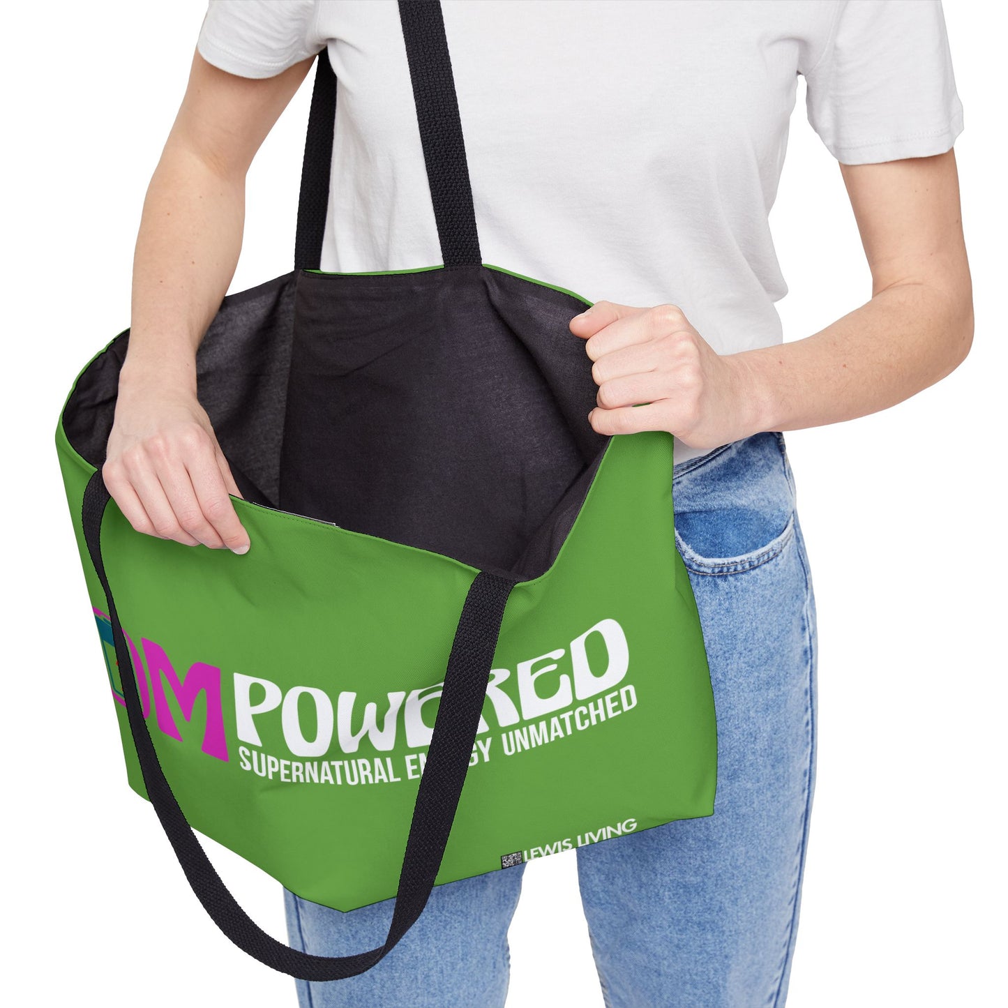 MOMPowered Tote Bag in Green
