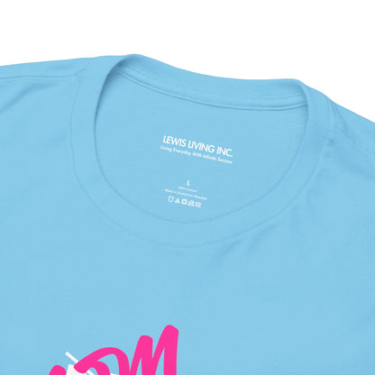 Mom Over Matter-White Teal