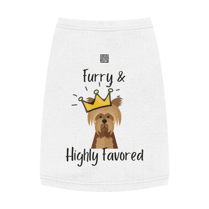 Furry & Highly Favored Dog Tank Top