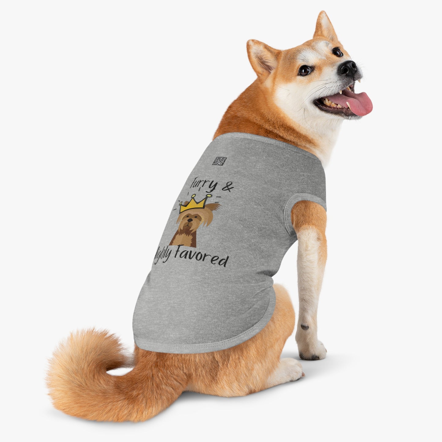 Furry & Highly Favored Dog Tank Top