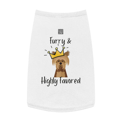Furry & Highly Favored Dog Tank Top