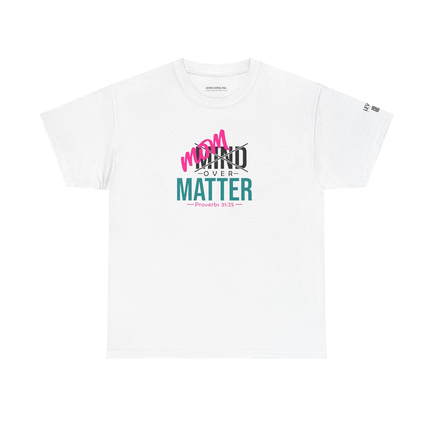 Mom Over Matter-Black Teal