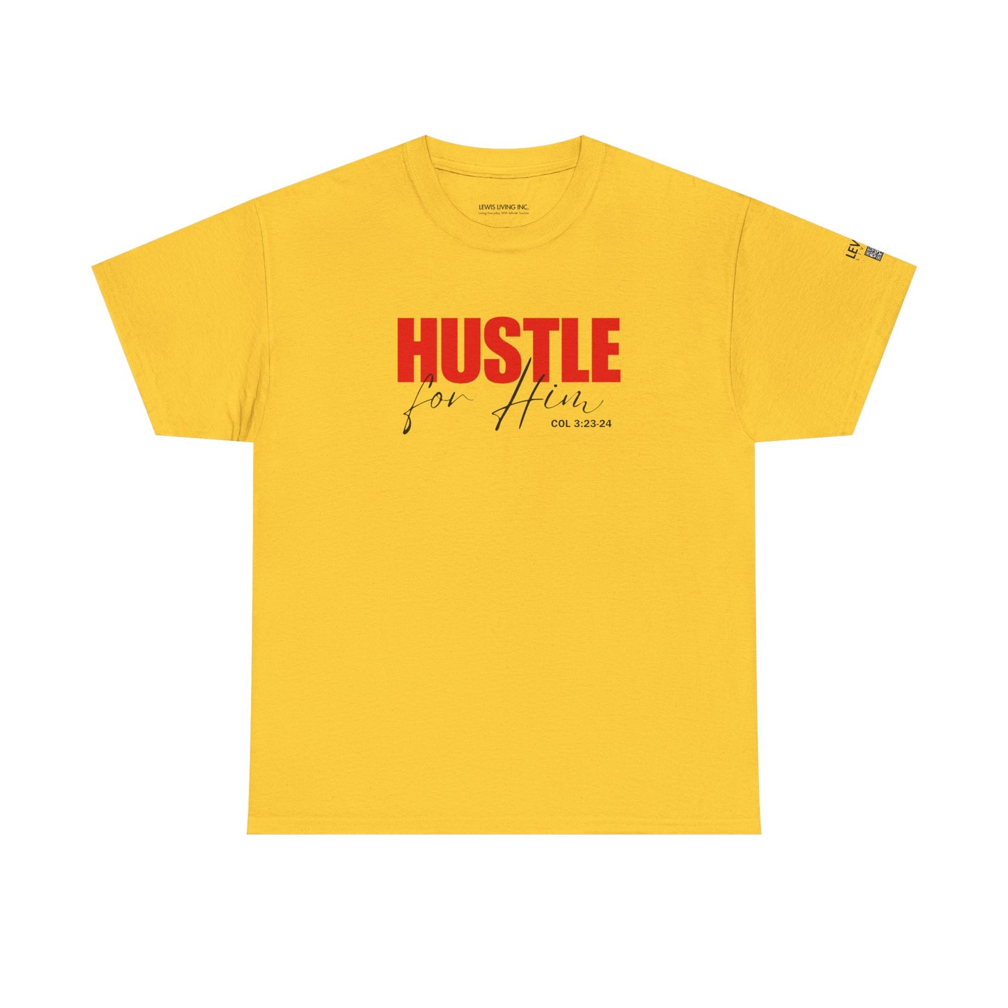 Hustle for Him-Red (Black)