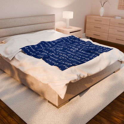 Plush Blanket Cozy Success Lewis Living-Blue