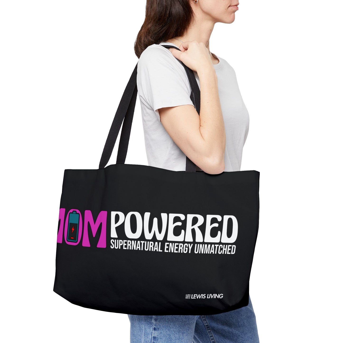 MOMPowered Tote Bag in Black