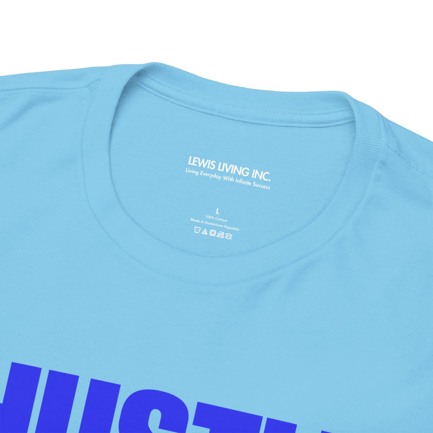 Hustle for Him-Blue White