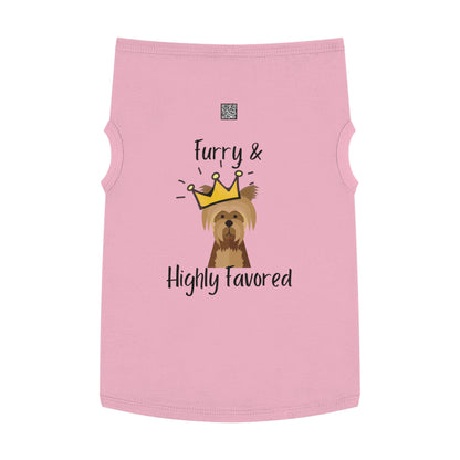 Furry & Highly Favored Dog Tank Top