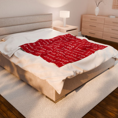 Plush Blanket Cozy Success Lewis Living-Red