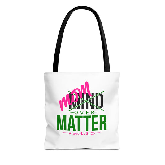 Mom Over Matter Tote Bag-Green