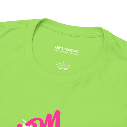 Mom Over Matter-White Teal