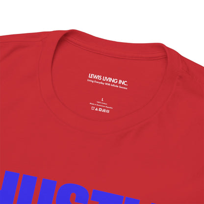 Hustle for Him-Blue White