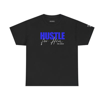 Hustle for Him-Blue White