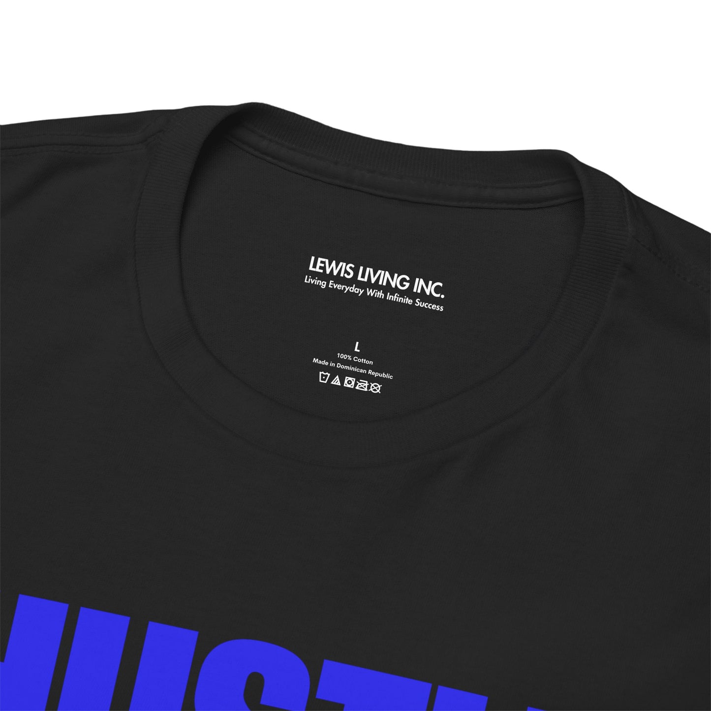 Hustle for Him-Blue White