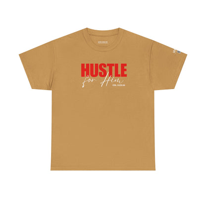 Hustle for Him-Red (White)