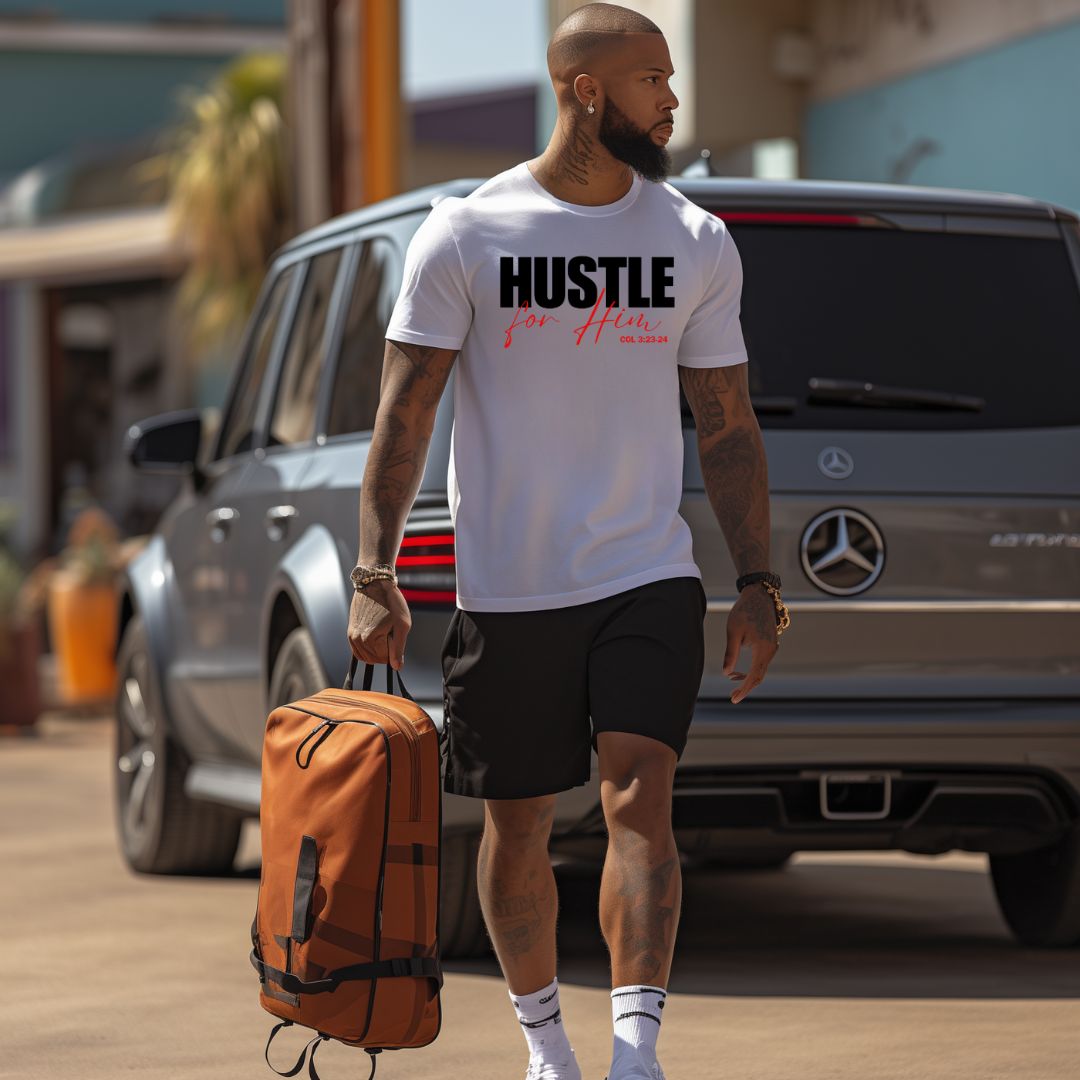 Hustle for Him-Black Red