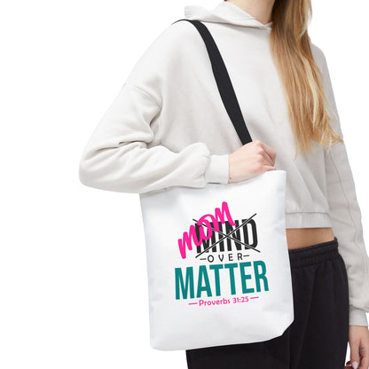 Mom Over Matter Tote Bag-Teal