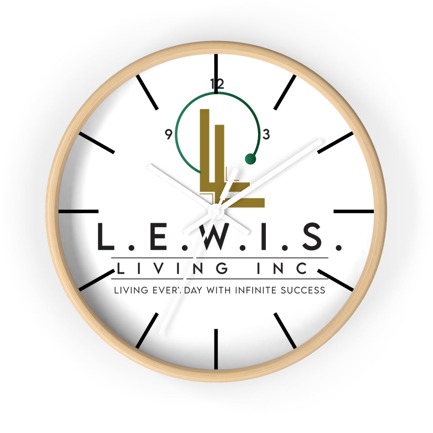Lewis Living Wall Clock – Living Everyday With Infinite Success