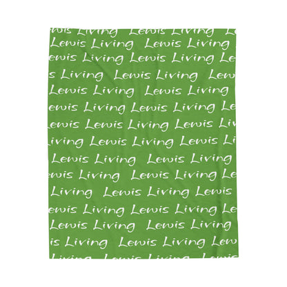 Plush Blanket Cozy Success Lewis Living-Green