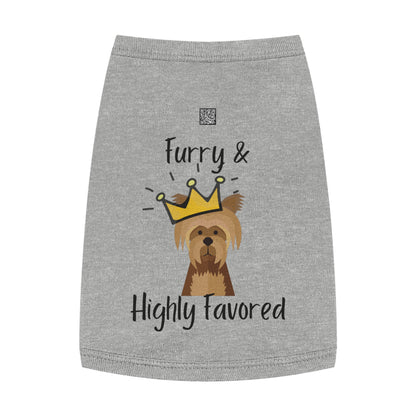 Furry & Highly Favored Dog Tank Top