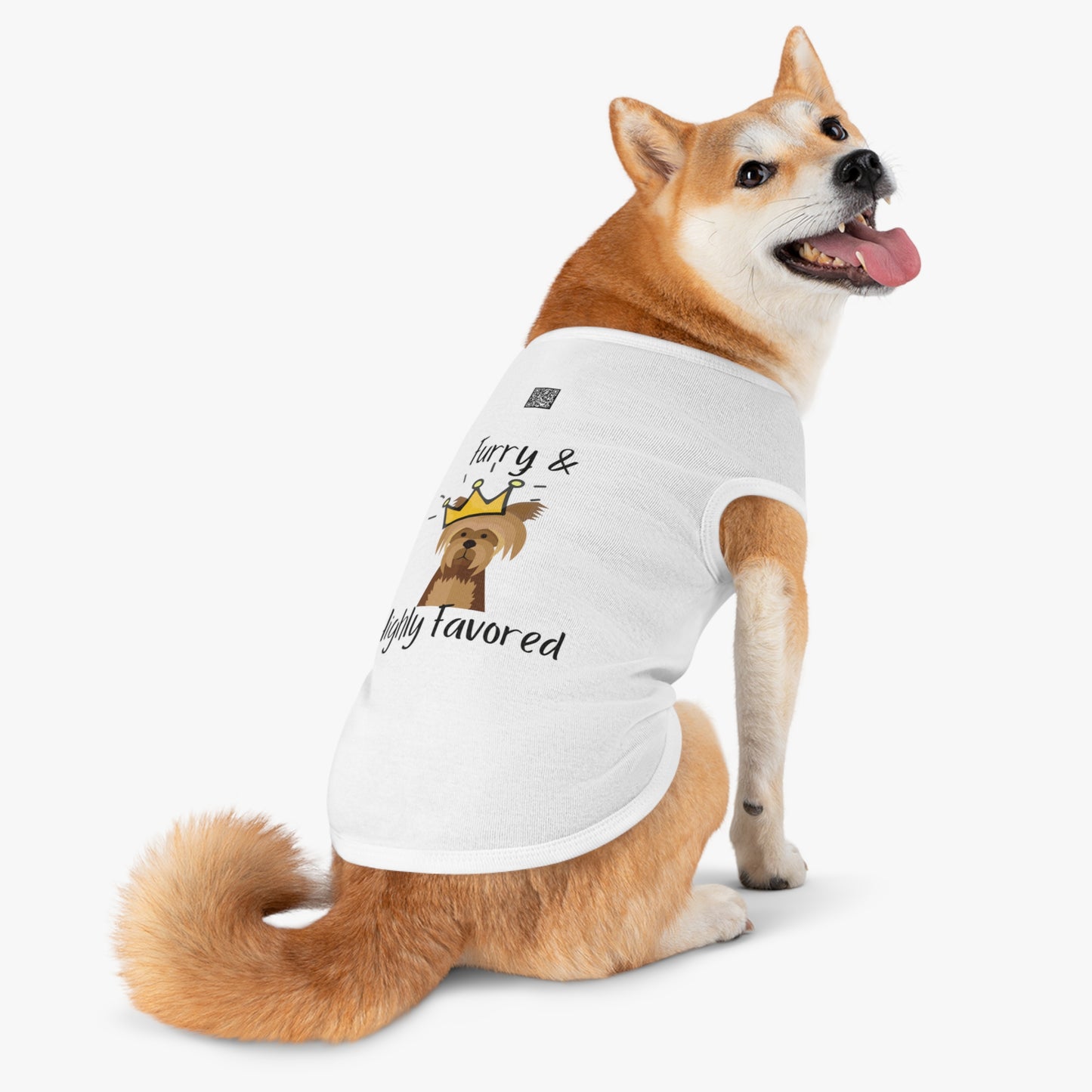 Furry & Highly Favored Dog Tank Top