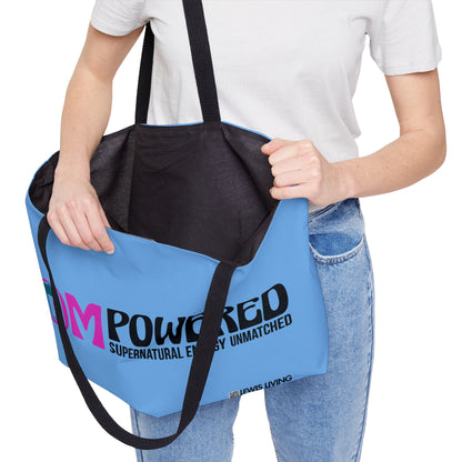 MOMPowered Tote Bag in Blue